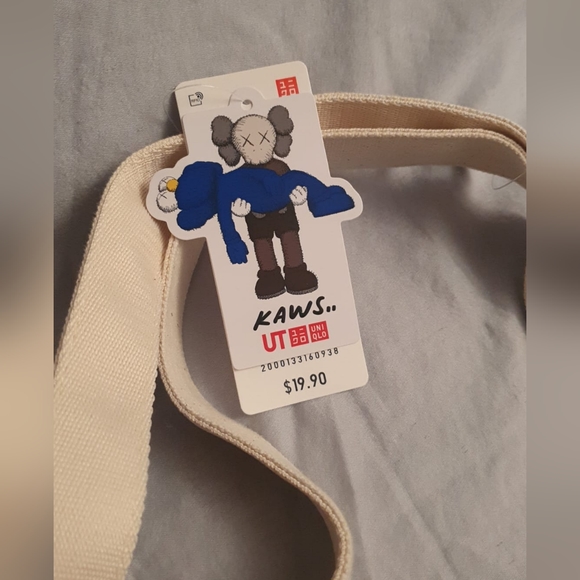 KAWS x Uniqlo Gone Tote Bag Color: Natural NWT - Picture 2 of 4